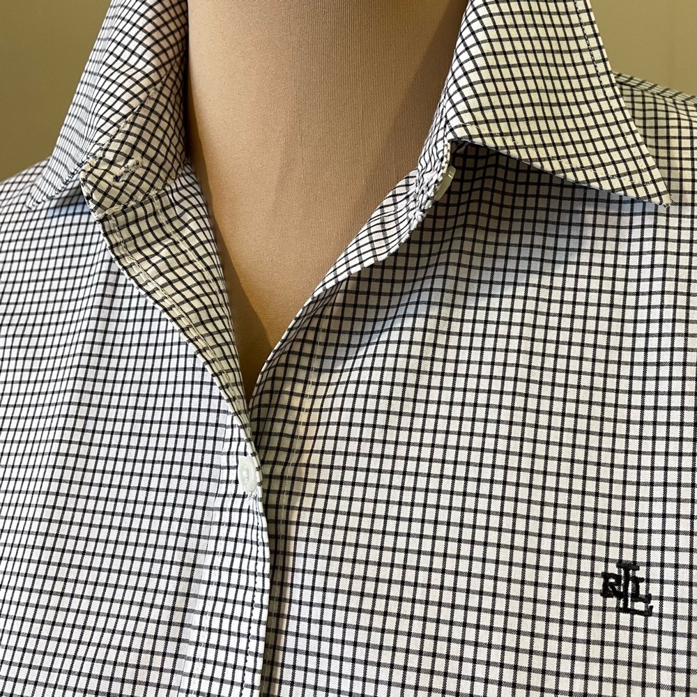 LRL Non Iron 3/4 Sleeve Button Down Shirt - Picture 11 of 11